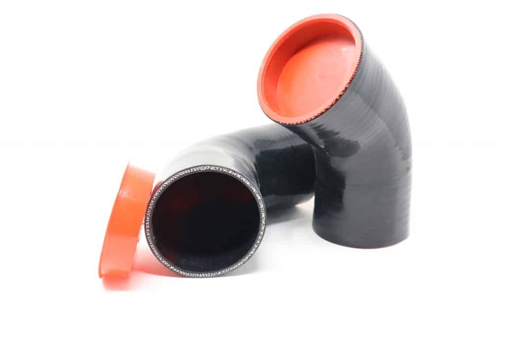 Black, 2.5 Inch Air Water Conector Silicone Hose Straight Coupler Pipe Turbo 3-Ply 