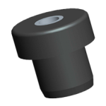 one-piece center-bonded rubber mount