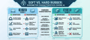 Soft Rubber vs. Hard Rubber Durometer