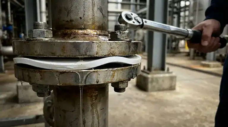 over torqued gasket